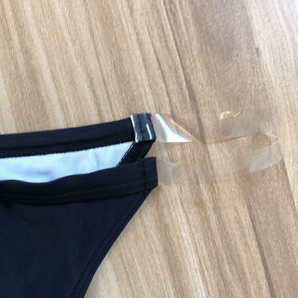 Shein Bikini. Unique clear plastic straps. Xtra pink xhilirarion top. Size S. - Picture 6 of 8